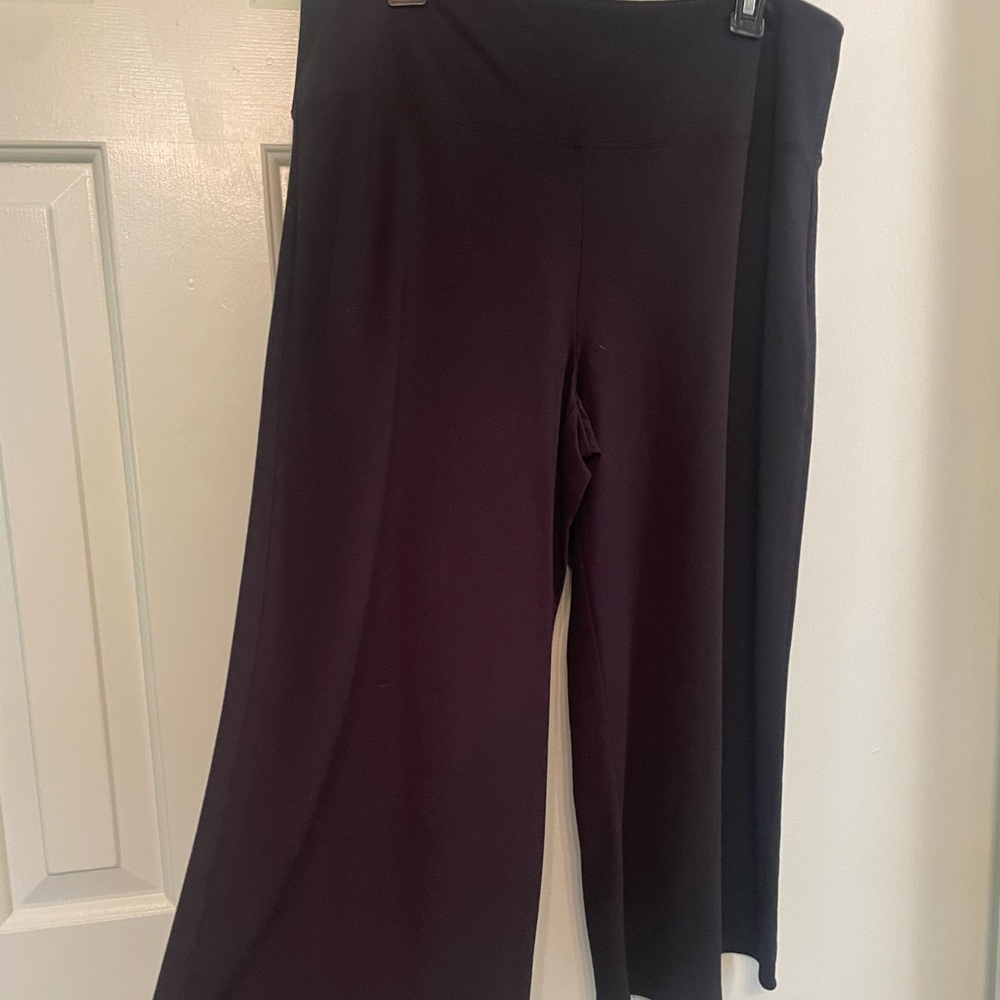 Capri style pants.